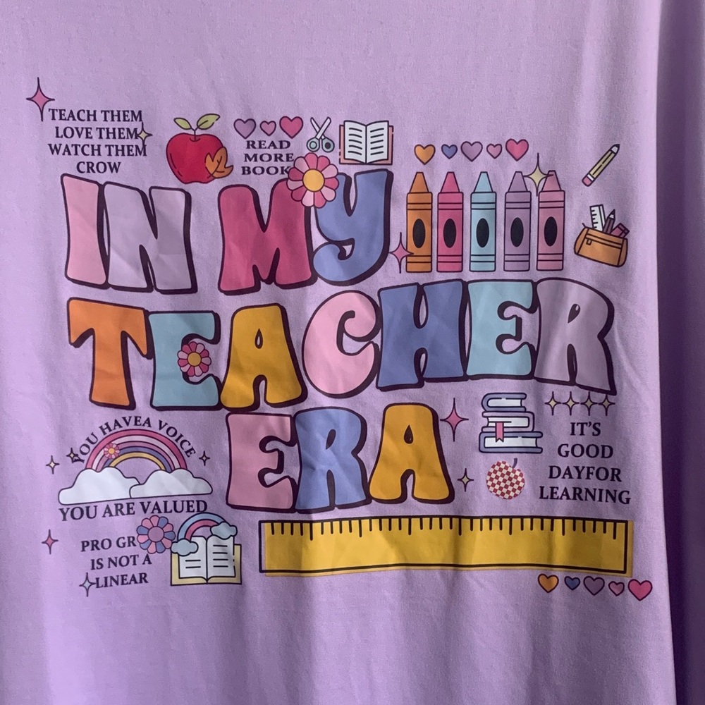 Lilac "In My Teacher Era" Graphic Tee